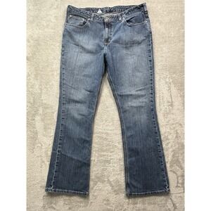 Carhartt‎ Women's Blue Jeans Size 36x30.5  Straight Leg Mid Rise Denim